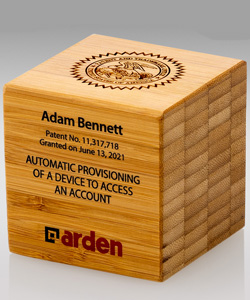 Bamboo Cube Desktop Patent Award